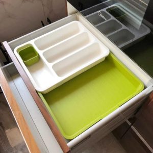 ORGANIZADOR DE GAVETAS Y CUBIERTOS EXTENSIBLE