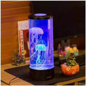 LAMPARA DECORATIVA MULTICOLOR MEDUSAS 30 CM RECARGABLE  USB