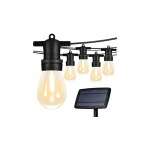 GUIRNALDA LED SOLAR 10 METROS CON 10 AMPOLLETAS