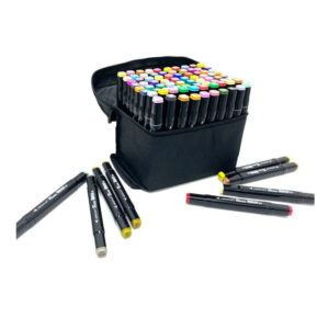 MARCADORES PLUMONES DOBLE PUNTA 80 COLORES