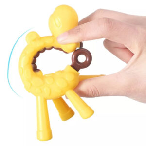 MORDEDOR DE SILICONA PARA BEBE JIRAFA