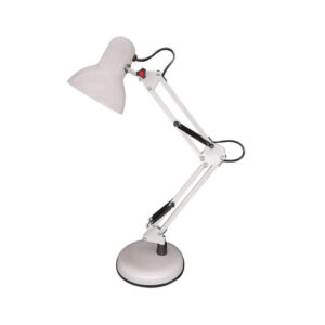 LAMPARA DE ESCRITORIO CON BRAZO FLEXIBLE BLANCO