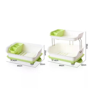 ESCURRIDOR DE PLATOS 2 NIVELES PLASTICO