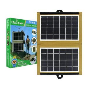 PANEL SOLAR PORTATIL PLEGABLE 7W CAMPING DOBLE