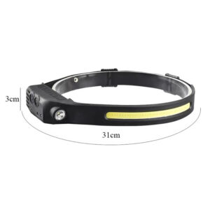 CORREA DE LUZ PARA LA CABEZA IMPERMEABLE USB