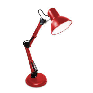LAMPARA DE ESCRITORIO CON BRAZO FLEXIBLE ROJO