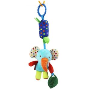 JUGUETE SONAJERO CON MORDEDOR ELEFANTE PARA BEBE