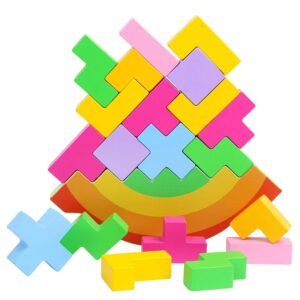 PUZZLE BLOQUES DE CONSTRUCCION MADERA EQUILIBRIO