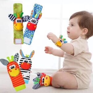 SONAJERO SENSORIAL MANOS Y PIES BEBE DE FELPA
