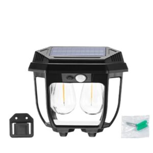 FAROL SOLAR DECORATIVO LUZ CALIDA DOBLE