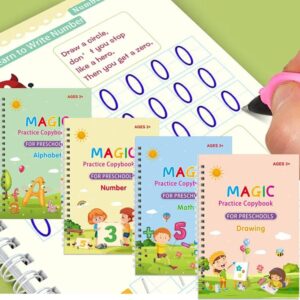 PACK 4 LIBRO DE APRENDIZAJE TRAZOS 3D MONTESSORI
