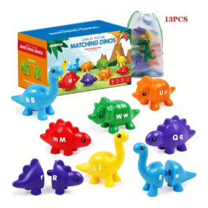 JUEGO DE ENCAJE DINOSAURIOS COLORES Y LETRAS