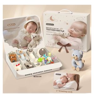 SET DE REGALO DE SONAJERO PARA BEBÉ